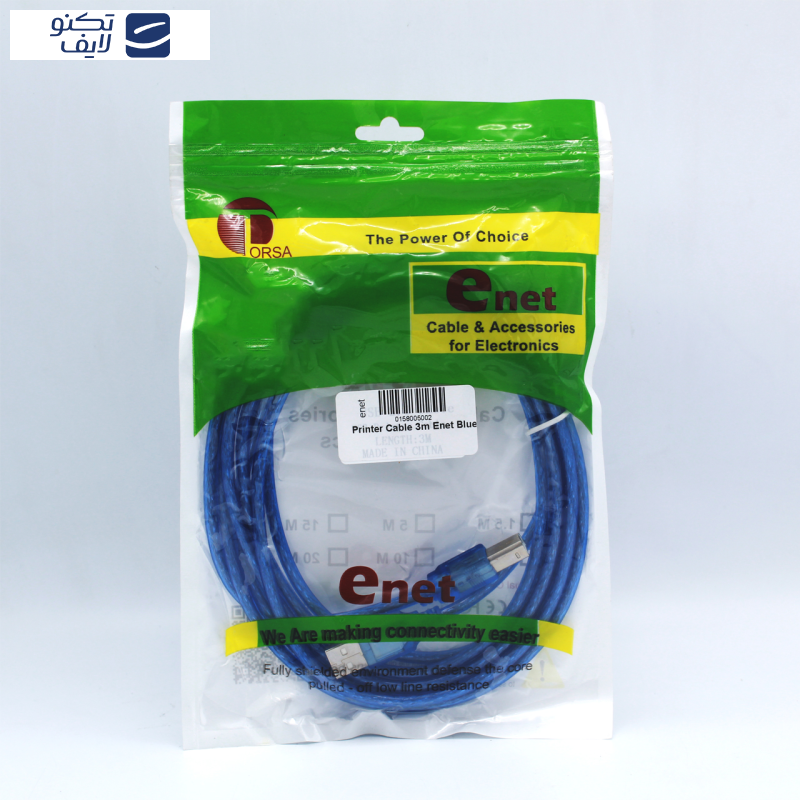 کابل USB پرینتر ای نت مدل EN-BM300SH طول 3 متر