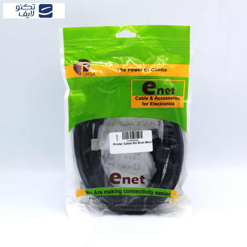 کابل USB پرینتر ای نت مدل EN-BM500BL طول 5 متر
