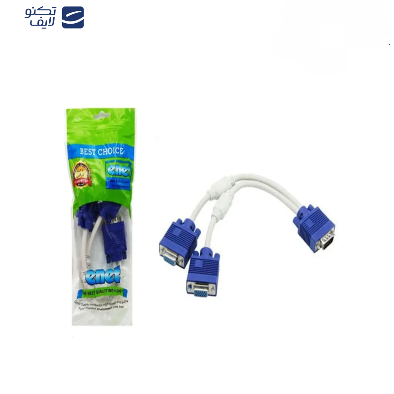 کابل 1به 2 VGA ای نت  مدل VET طول 0.3 متر