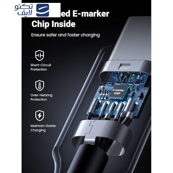 کابل USB-C یوگرین مدل US557 کد 15271 طول 1 متر کابل USB-C یوگرین مدل US557 کد 15271 طول 1 متر