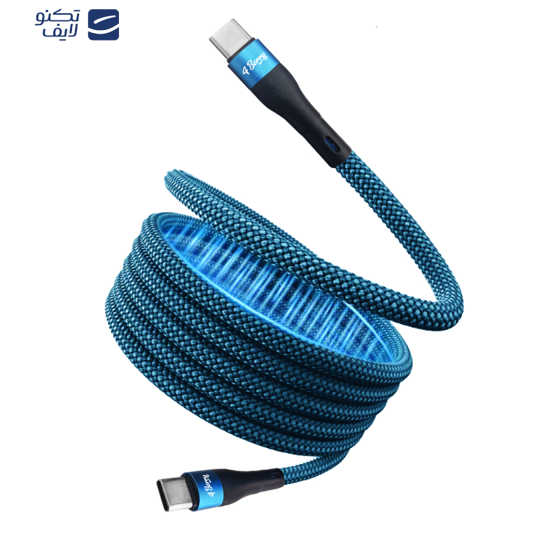 کابل USB-C فوربری مدل Magnetic KS-CC01-60W طول 1 متر کابل USB-C فوربری مدل Magnetic KS-CC01-60W طول 1 متر