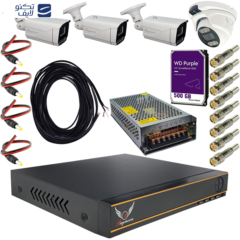 سیستم امنیتی رایمون مدل 2 مگاپیکسل کد RP-2MP-4C02