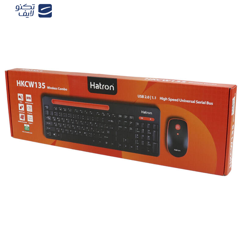 کیبورد و ماوس هترون مدل HKCW135 کیبورد و ماوس هترون مدل HKCW135