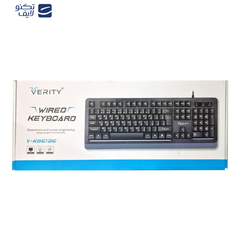 کیبورد وریتی مدل V-KB 6136 کیبورد وریتی مدل V-KB 6136