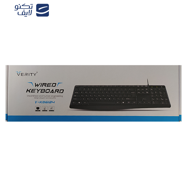 کیبورد وریتی مدل V-KB6124 کیبورد وریتی مدل V-KB6124