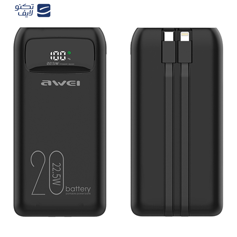 پاوربانک اوی مدل P169K-22.5W ظرفیت 20000 میلی آمپر