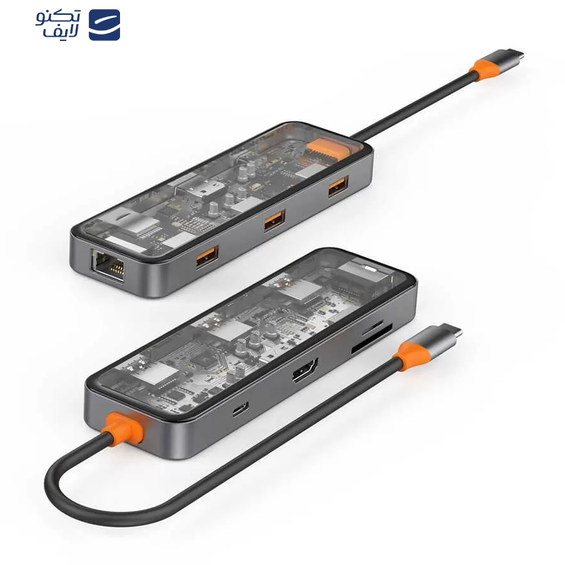 هاب 8 پورت USB-C بیوا مدل HUB-03 هاب 8 پورت USB-C بیوا مدل HUB-03