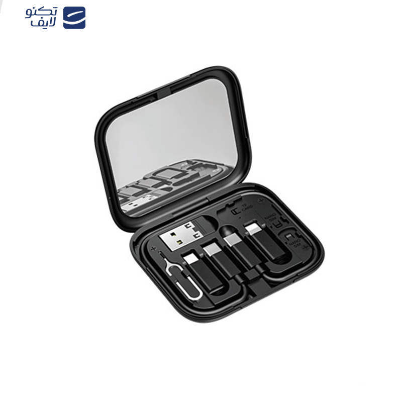 کابل تبدیل USB-C/USB به لایتنینگ/USB-C/MicroUSB بیوا مدل C-18 طول 0.28 متر کابل تبدیل USB-C/USB به لایتنینگ/USB-C/MicroUSB بیوا مدل C-18 طول 0.28 متر