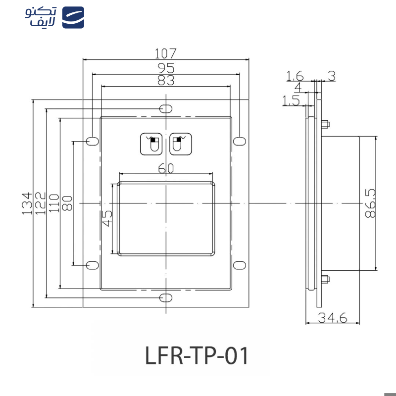 ماوس لفور مدل LFR-TP-01 ماوس لفور مدل LFR-TP-01