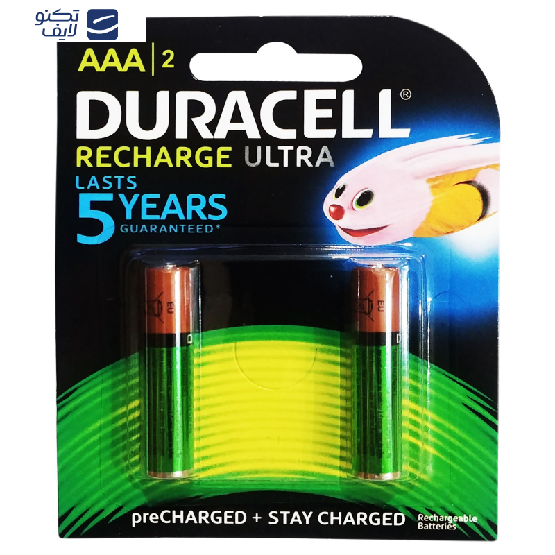 باتری نیم قلمی قابل شارژ دوراسل مدل D-04 بسته دو عددی