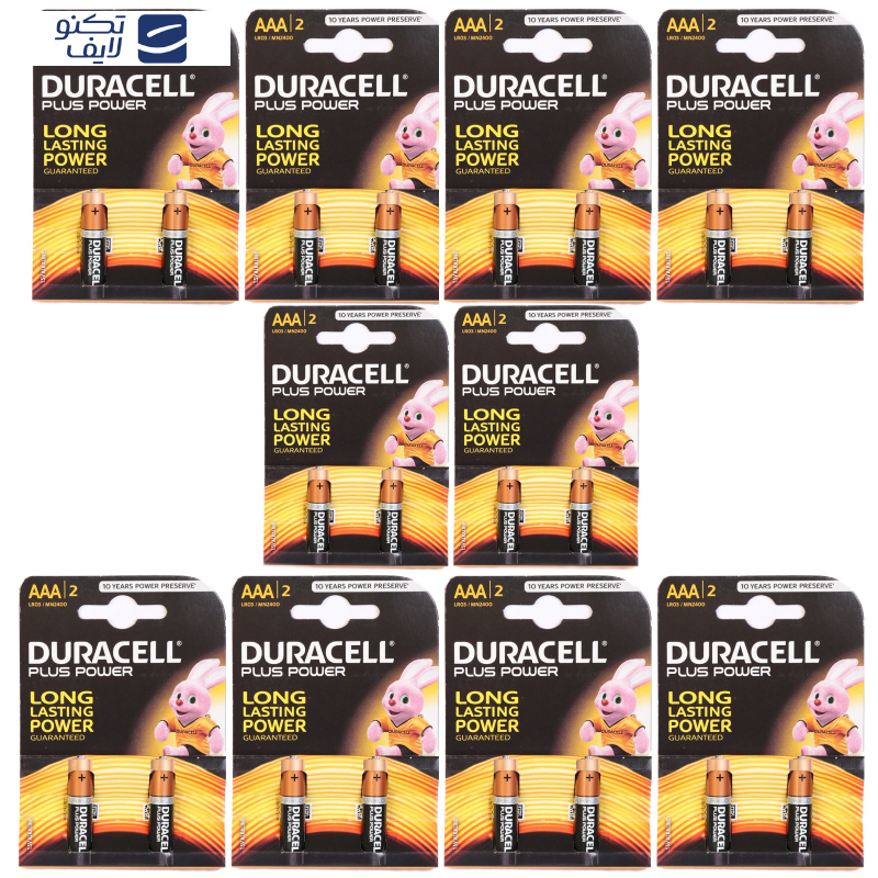 باتری نیم قلمی دوراسل مدل plus power duralock بسته 20 عددی باتری نیم قلمی دوراسل مدل plus power duralock بسته 20 عددی