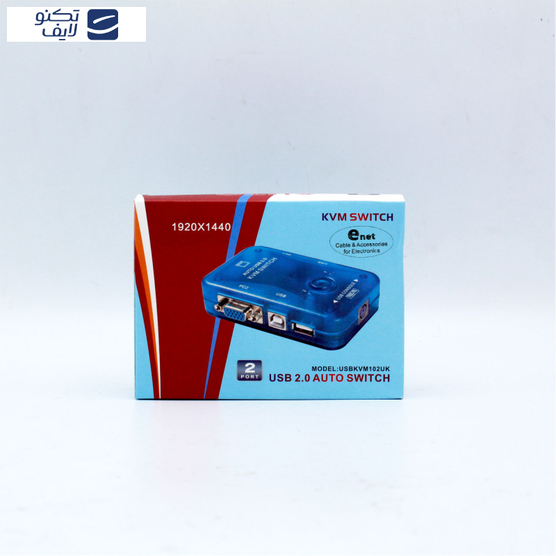 سوییچ 2 پورت KVM ای نت مدل En-SKV2au سوییچ 2 پورت KVM ای نت مدل En-SKV2au
