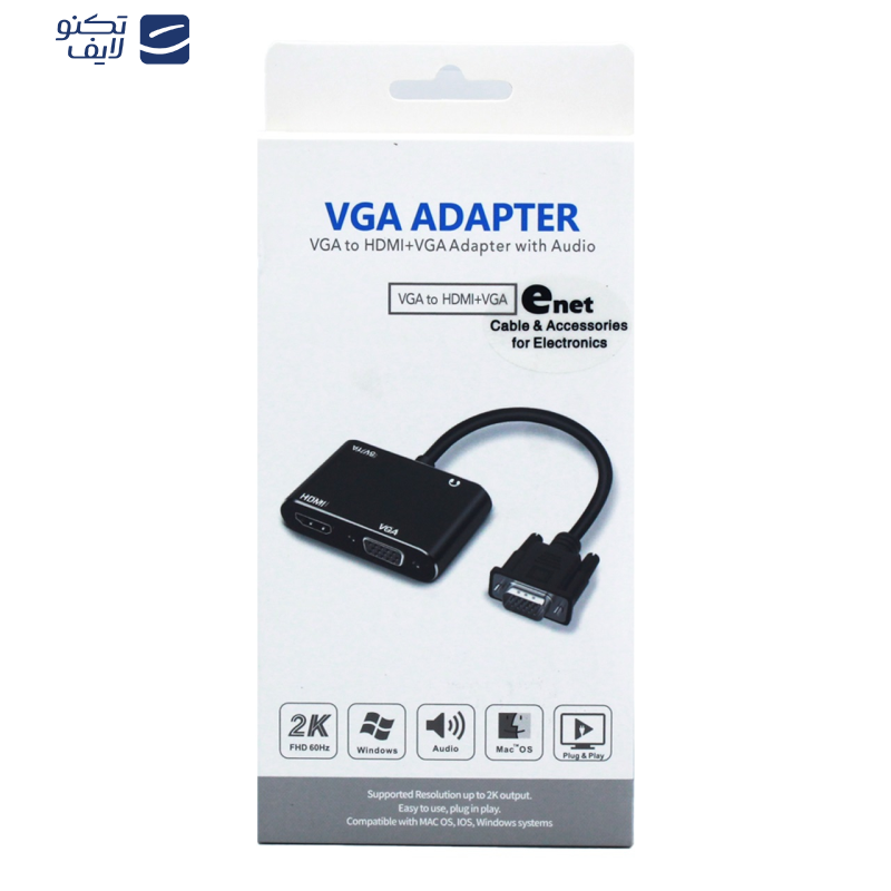 تبدیل Hdmi به VGA و HDMI ای نت مدل En-CoH1016 تبدیل Hdmi به VGA و HDMI ای نت مدل En-CoH1016