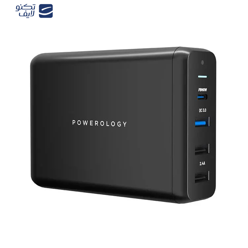 شارژر رومیزی 75 وات پاورولوجی مدل PWCUQC001