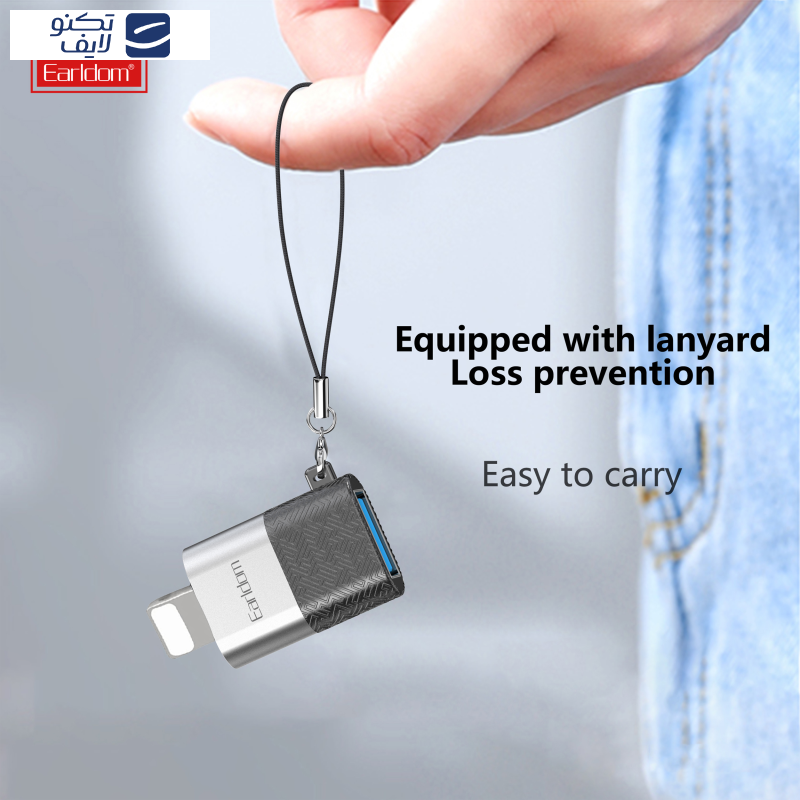 مبدل OTG USB3 به لایتنینگ ارلدام مدل OT74 مبدل OTG USB3 به لایتنینگ ارلدام مدل OT74