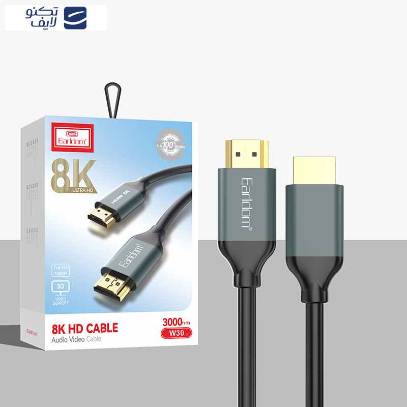 کابل HDMI ارلدام مدل  ET-W30 طول 3 متر