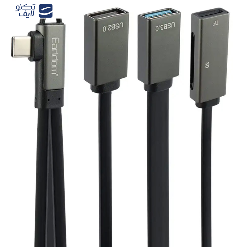 هاب 4 پورت USB-C ارلدام مدل HUB18C هاب 4 پورت USB-C ارلدام مدل HUB18C