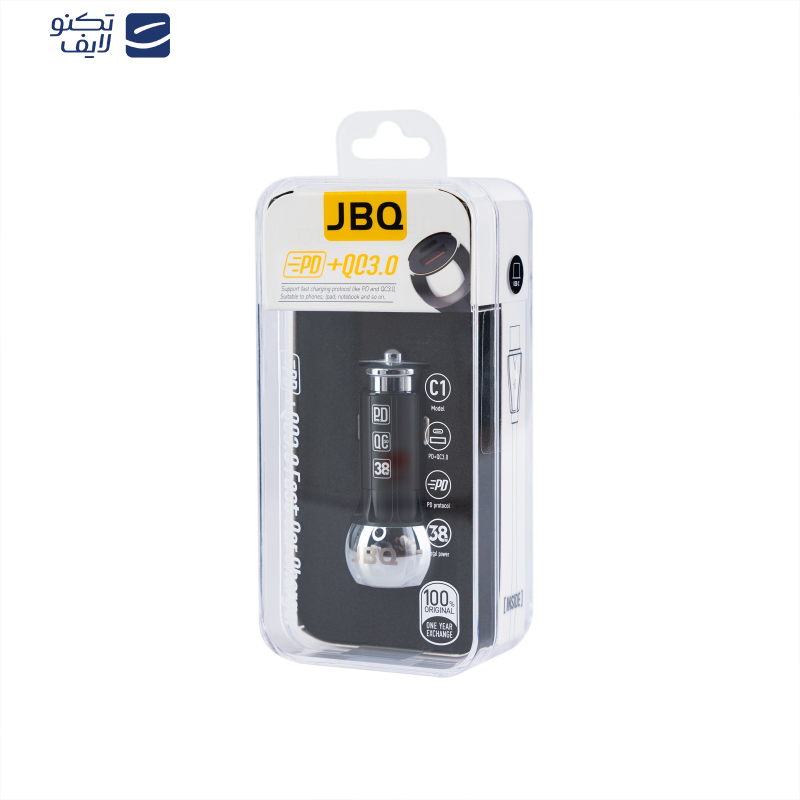 شارژر فندکی 30 وات جی بی کیو مدل A4808Q شارژر فندکی 30 وات جی بی کیو مدل A4808Q