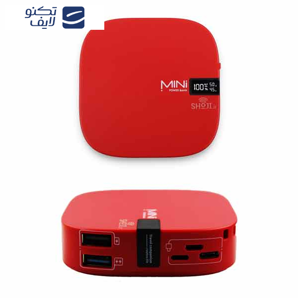 پاوربانک شوجی مدل SH-1057 ظرفیت 10000 میلی آمپر ساعت پاوربانک شوجی مدل SH-1057 ظرفیت 10000 میلی آمپر ساعت