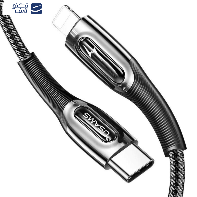 کابل تبدیل لایتنینگ به usb-C یوسمز مدل US-SJ496 طول 1.20 سانتی‌متر
