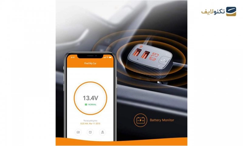 شارژر فندکی انکر مدل Roav SmartCharge F2 Bluetooth