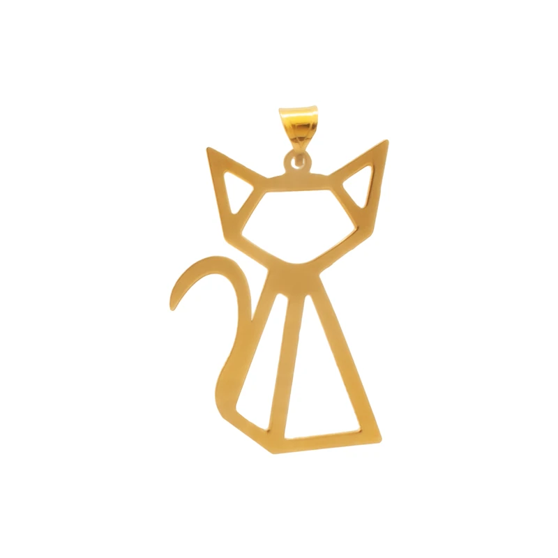 آویز گردنبند طلا 18 عیار زنانه مدل گربه آویز گردنبند طلا 18 عیار زنانه مدل گربه