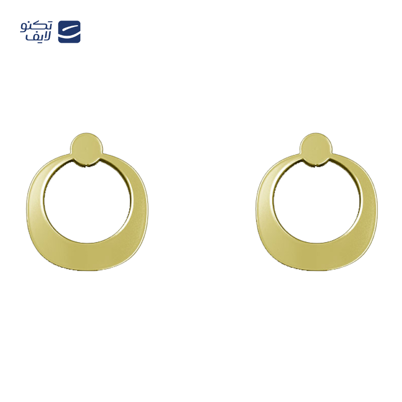 گوشواره طلا 18 عیار زنانه مدوپد مدل دایره تو خالی کد GA1-12352