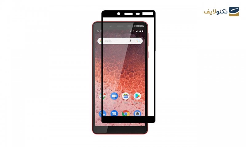 محافظ صفحه شیشه ای تمام چسب مناسب برای گوشی Nokia 1 plus محافظ صفحه شیشه ای تمام چسب مناسب برای گوشی Nokia 1 plus