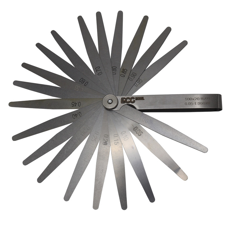 آچار فیلر مدل داگ کد YP-AP-020 مجموعه 20 عددی آچار فیلر مدل داگ کد YP-AP-020 مجموعه 20 عددی