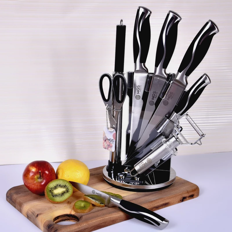سرویس چاقو اشپزخانه 9 پارچه ام جی اس مدل 9014B