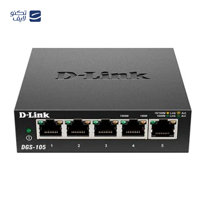 سوییچ 5 پورت گیگابیت و دسکتاپ دی-لینک مدل DGS-105 سوییچ 5 پورت گیگابیت و دسکتاپ دی-لینک مدل DGS-105
