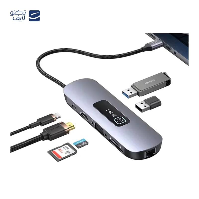 gallery-هاب USB-C یوسمز 8 پورت مدل SJ643 copy.png