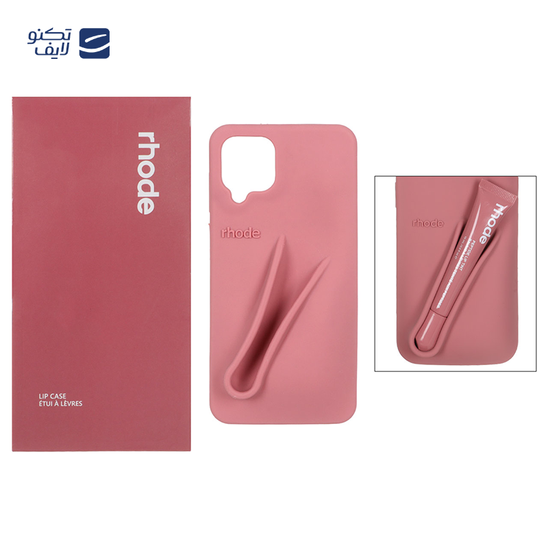 gallery-کاور گوشی سیلیکونی پاک کنی سامسونگ Galaxy M12 مدل Lip Case rhode به همراه لیپ گلاس رود copy.png