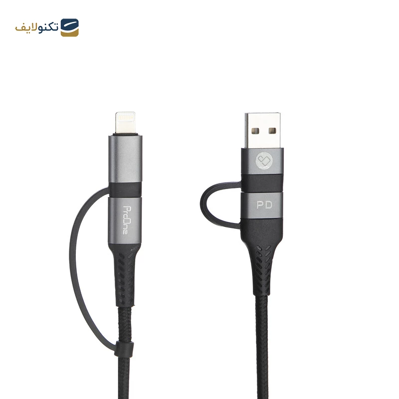 کابل تبدیل USB / USB-C به لایتنینگ / USB-C پرووان مدل PCC395PD طول 1 متر