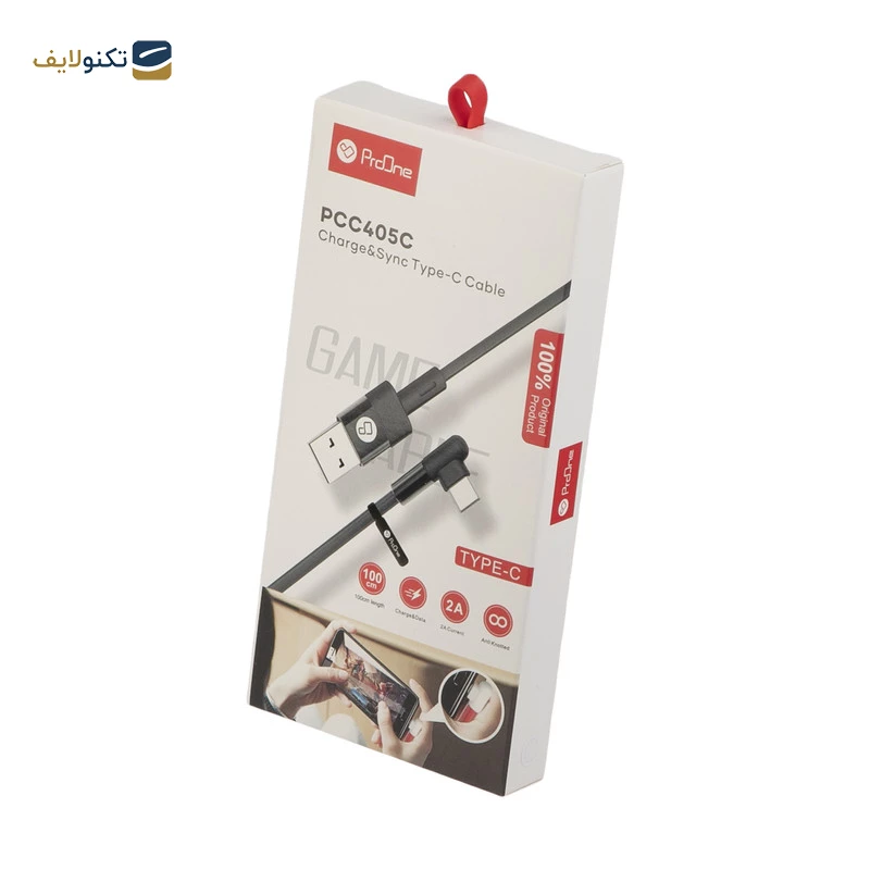 کابل تبدیل USB به USB-C پرووان مدل PCC405C طول 1 متر کابل تبدیل USB به USB-C پرووان مدل PCC405C طول 1 متر