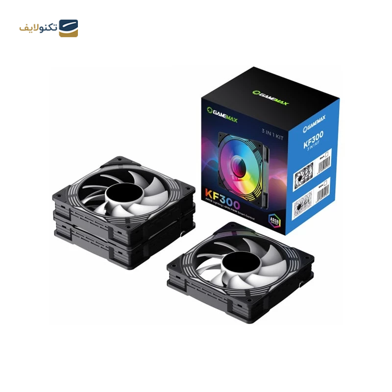 فن کیس گیم مکس مدل KF300 BK فن کیس گیم مکس مدل KF300 BK