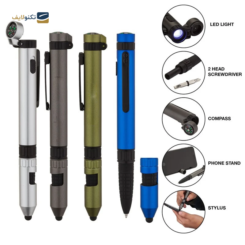 قلم لمسی هارمن مدل MULTI TOOLS 6 IN 1 قلم لمسی هارمن مدل MULTI TOOLS 6 IN 1