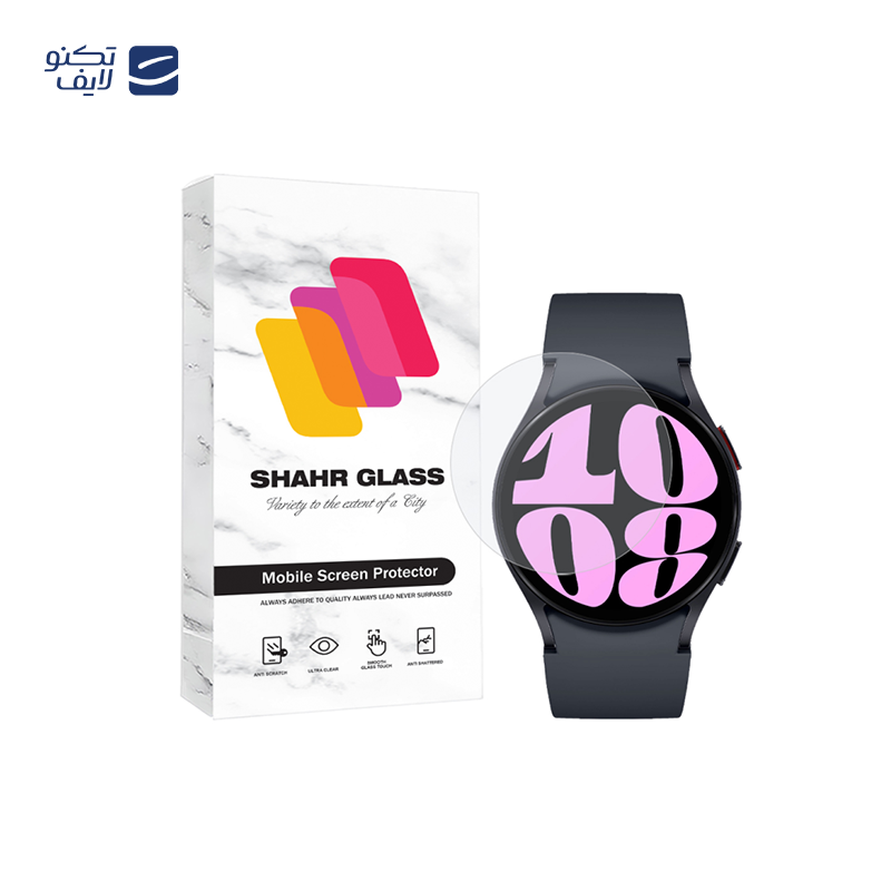 محافظ صفحه نمایش شهر گلس مدل SIMWATCHSH مناسب برای ساعت هوشمند سامسونگ Galaxy Watch 6 40 mm محافظ صفحه نمایش شهر گلس مدل SIMWATCHSH مناسب برای ساعت هوشمند سامسونگ Galaxy Watch 6 40 mm