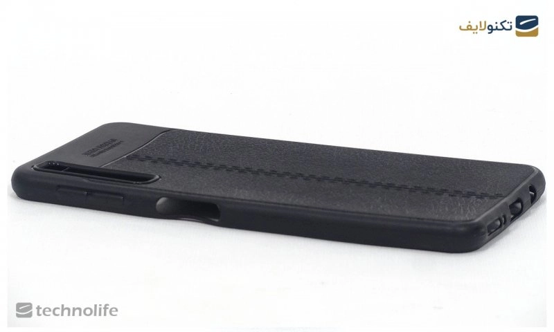 کاور سیلیکونی AutoFocus طرح چرم مناسب برای گوشی سامسونگ Galaxy A7 2018