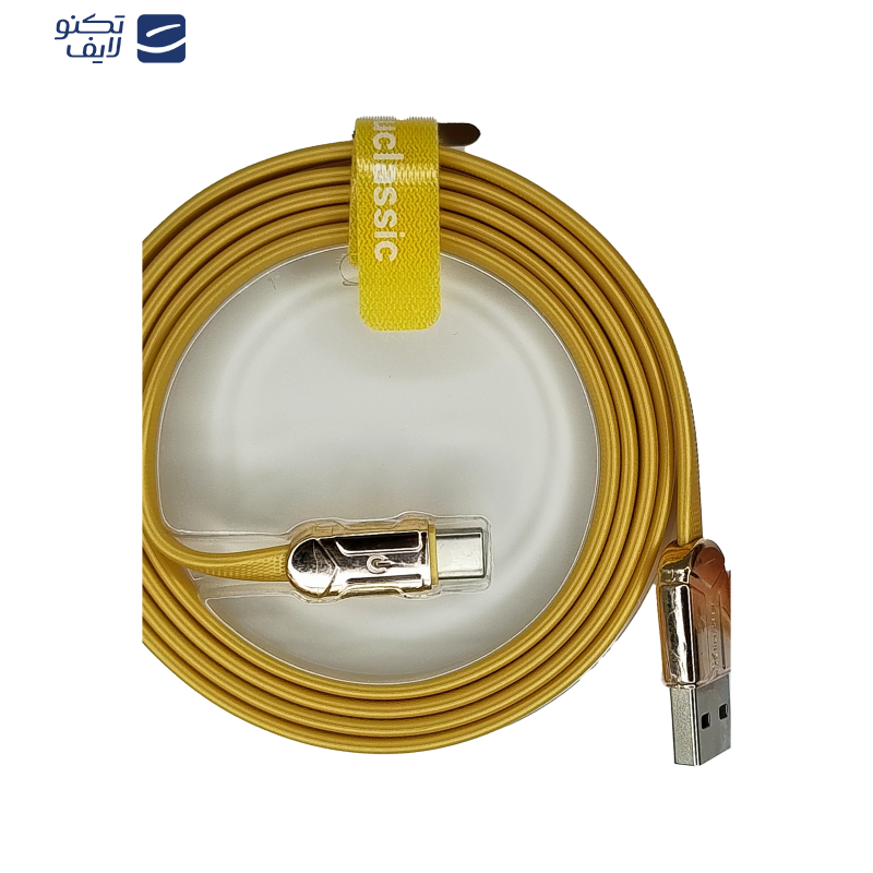 کابل تبدیل USB به USB-C كوكلاسيك مدل Q16-C طول 1.2 متر کابل تبدیل USB به USB-C كوكلاسيك مدل Q16-C طول 1.2 متر