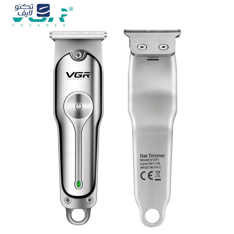 ماشین اصلاح موی سر و صورت وی جی ار مدل V-071، اصلاح به صورت خط زن، حجم زن، استفاده به صورت خشک و مرطوب، منبع انرژی کابل USB، تکنولوژی اصلاح به صورت برش مستقیم، به همراه شارژر، برس تمیزکننده ماشین اصلاح موی سر و صورت وی جی ار مدل V-071، اصلاح به صورت خط زن، حجم زن، استفاده به صورت خشک و مرطوب، منبع انرژی کابل USB، تکنولوژی اصلاح به صورت برش مستقیم، به همراه شارژر، برس تمیزکننده