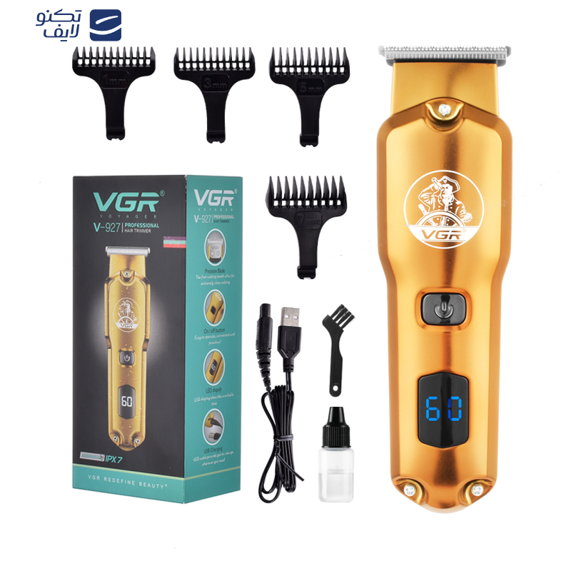 ماشین اصلاح موی سر و صورت وی جی ار مدل 927 ماشین اصلاح موی سر و صورت وی جی ار مدل 927