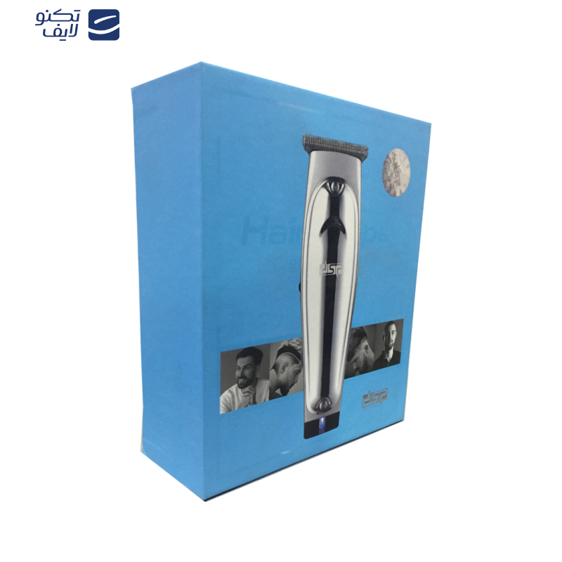 ماشین اصلاح موی صورت دی اس پی مدل 90377، اصلاح به صورت حجم زن، منبع انرژی باتری، تکنولوژی اصلاح به صورت برش مستقیم، اندازه اصلاح 0.1 میلی‌متر، مدت زمان شارژ 90 دقیقه و مدت زمان استفاده پس از شارژ 120 دقیقه، به همراه برس تمیزکننده، کابل شارژ