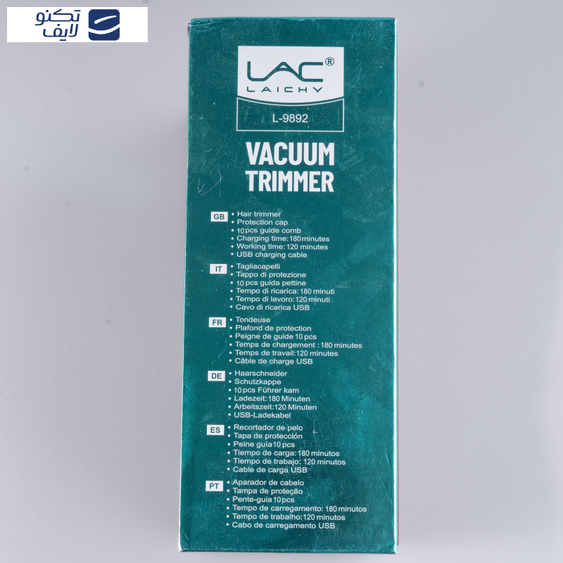 ماشین اصلاح موی صورت شارژی لایچی مدل L-9892، اصلاح به صورت خط زن و حجم زن، طراحی ارگونومیک، منبع انرژی با باتری، تکنولوژی اصلاح به صورت تریمر، اندازه اصلاح از 1 تا 20 میلیمتر، مدت زمان شارژ 180 دقیقه و مدت زمان استفاده پس از شارژ 120 دقیقه ماشین اصلاح موی صورت شارژی لایچی مدل L-9892، اصلاح به صورت خط زن و حجم زن، طراحی ارگونومیک، منبع انرژی با باتری، تکنولوژی اصلاح به صورت تریمر، اندازه اصلاح از 1 تا 20 میلیمتر، مدت زمان شارژ 180 دقیقه و مدت زمان استفاده پس از شارژ 120 دقیقه