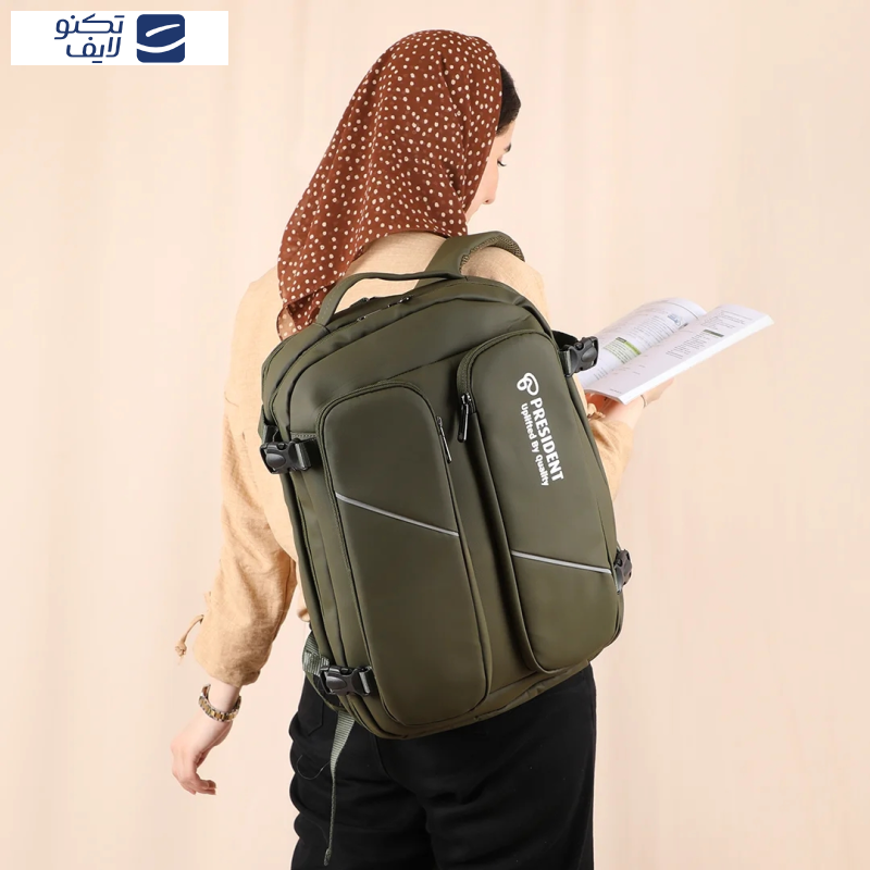 کوله پشتی لپ تاپ پرزیدنت مدل Legato مناسب برای لپ تاپ 15.6 اینچی کوله پشتی لپ تاپ پرزیدنت مدل Legato مناسب برای لپ تاپ 15.6 اینچی