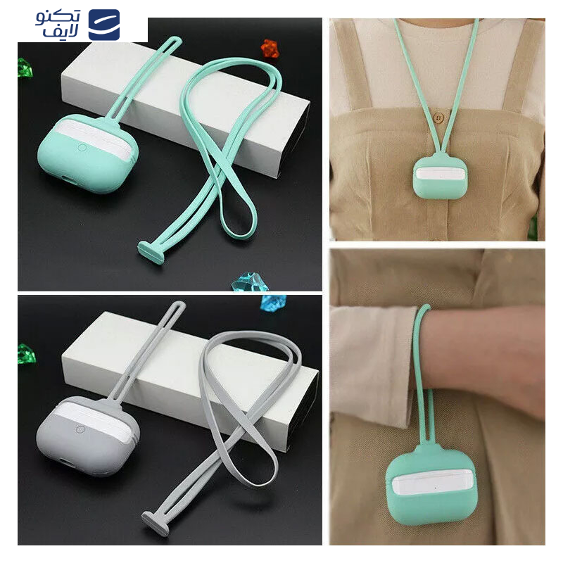 کاور مسیر مدل Silicone case with strap set مناسب برای کیس اپل ایرپاد پرو 2 به همراه بند