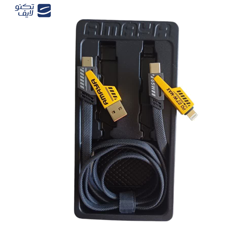 کابل تبدیل USB به لایتنینگ آمایا مدل ACD-X31 طول 1.20 متر کابل تبدیل USB به لایتنینگ آمایا مدل ACD-X31 طول 1.20 متر