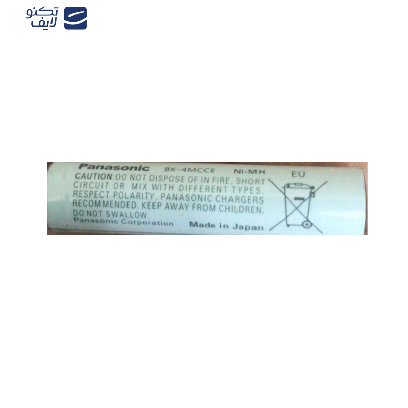 باتری نیم قلمی قابل شارژ پاناسونیک مدل eneloop/BK-4MCCE(HR03) بسته 2 عددی باتری نیم قلمی قابل شارژ پاناسونیک مدل eneloop/BK-4MCCE(HR03) بسته 2 عددی