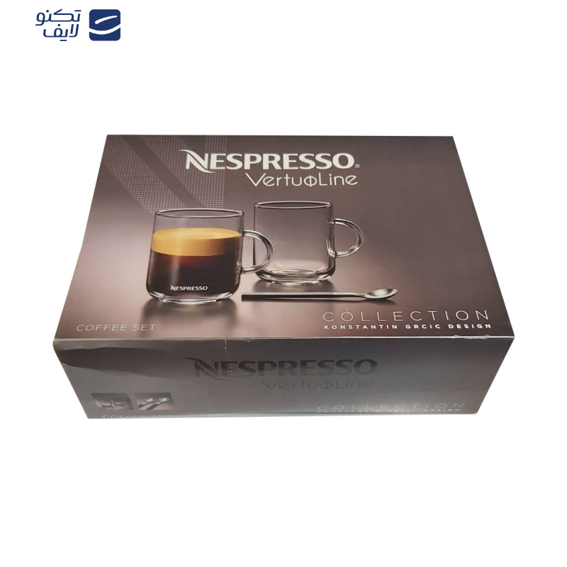 لیوان نسپرسو مدل VERTOULINE COFFEE SET بسته 2 عددی به همراه قاشق