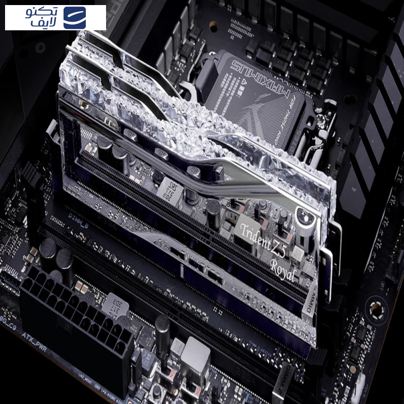 رم دسکتاپ جی اسکیل دوکاناله 6400مگاهرتز CL32 مدل TRIDENT Z5 ROYAL SILVER ظرفیت 64 گیگابابت رم دسکتاپ جی اسکیل دوکاناله 6400مگاهرتز CL32 مدل TRIDENT Z5 ROYAL SILVER ظرفیت 64 گیگابابت
